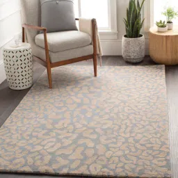 surya living Taupe Abstract Wool 8 x 10 Feet Hand tufted Carpet-picture-34