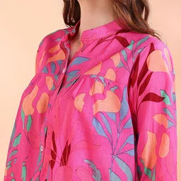 maaesa Women Regular Fit Printed Casual Shirt image 2