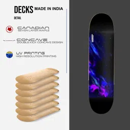 jaspo Kepler 7 Layer Canadian Maple Fully Assembled 31 inch x 8 inch Skateboard image 2