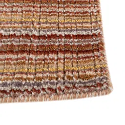 jaipur rugs Red Solid Wool and Viscose 6 ft X 9 ft Hand Woven Carpet image 5