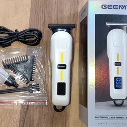 Geemy GM 6661 Rechargeable Trimer With LCD Display Trimmer 120 min Runtime 3 Length Settings image 2