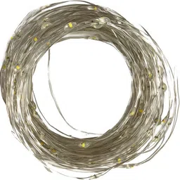 halonix 100 LEDs 10 m Yellow Steady String Rice Lights image 2