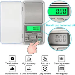 NIBBIN 200G Capacity Digital Pocket Weight Machine with 3 Months Warranty For Shop&Home Weighing Scale image 4