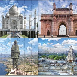 bookford 4 In 1 Indian Heritage Tresures Jigsaw Puzzle Game & Fun and Learning image 3