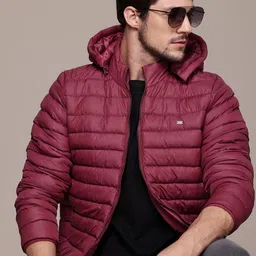 roadster Men Solid Quilted Jacket-picture-14