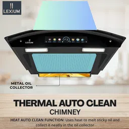 lexium Urbania Plus 75 Auto Clean Wall Mounted Black 1300 CMH Chimney image 5