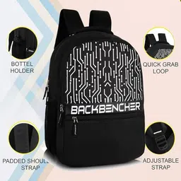 elcom Medium 30 L Laptop Backpack Backbenchers White Edge Stylish Backbenchers School Bag Boys image 2