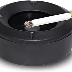 puthak Ashtray with Lid Ashtray Holder for Cigarette Black Ceramic Ashtray-picture-21