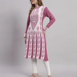 blushh collection Women Printed Wool A-line Kurta image 3