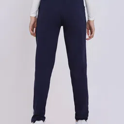hokkai Pack of 2 Women Striped Blue, Red Track Pants image 2