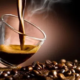 rra traders (Pack of 6) Glass Coffee Mug - 6 Pieces, Multicolour, 140 ml Glass Set Water/Juice Glass image 3