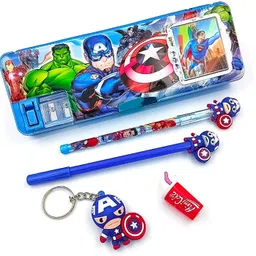 johnnie boy caption super hero Art Plastic Pencil Box-picture-33