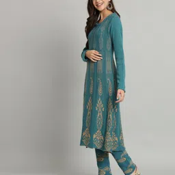 budapest Women Wool Kurta Palazzo Set image 3