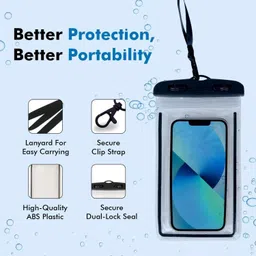 trendora Pouch for Mobile Phone Rain Cover for All Types of Phone Transparent image 2