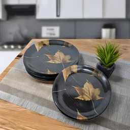 inpro Set of 6 Melamine Round Small Quarter Plates-Perfect for Serving Snacks & Meals Quarter Plate-picture-16