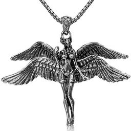serplex Four Winged Angel Necklace Futurism Alloy Chain Fashion Jewelry Gift Silver Alloy Pendant-picture-36