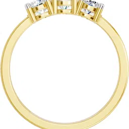 Sparkles Lab Grown Diamond 14kt Yellow Gold ring image 3