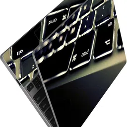 Anweshas HD Printed Full Panel Laptop Skin Sticker Vinyl Fits Size Upto 15 inches No Residue, Bubble Free, Waterproof - Key Pad Self Adhesive Vinyl Laptop Decal 15.6 image 3