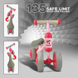 nhr Baby Balance Bike for 1-2 Year Toddler Baby Balance Bike Tom & Jerry Mini Ride-On Sturdy Steel Frame Tricycle image 4