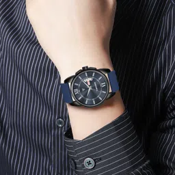 timeworks Men’s Formal Watch with Day & Date, 3D Dome Glass – 483NBI05 Analog Watch - For Men 483NBI05 image 3