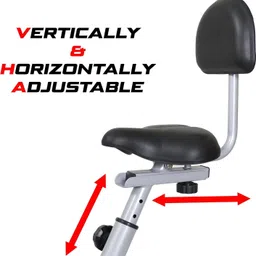 kobo 2 in 1 Dual Action Exercise Air Bike with Back Rest Cycle for Home Weight Loss Dual-Action Stationary Exercise Bike image 5