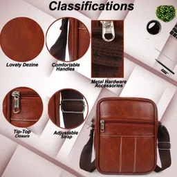 paravel Tan Men Sling Bag Men sling bag image 2