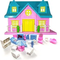 tenmar Loving Family House Set for Girls, Pretend Play Toy House 110-picture-35