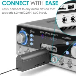 mocking bird Dual Wireless Microphone Handheld Cordless Mic w/ Receiver for Singing Karaoke Microphone image 4