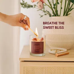 yuley 100% Glass Jar Candle 150g – Chocolate Scent, Long Lasting, Non-Toxic Burn Candle image 4