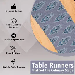 a.p handloom Light Blue 20 cm Table Runner image 5