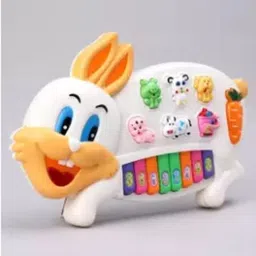 Rabbit Musical Piano and keyword Toys with Flashing Lights-image-11