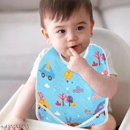 astra zone waterproof,supersoft cotton daily use and stylish bibs for baby pack of 6 image 2