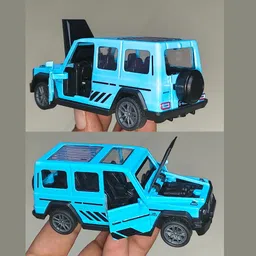 gmaker Mercedes AMG G63 Metal Car 1:32 Sc. Open Door Pull back for boys girls pack of 1 image 4