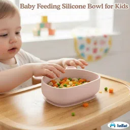 funblast Silicone Suction Bowl for Babies | Safe BPA-Free Feeding Bowl - Silicone image 2