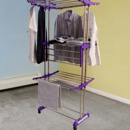 unizone Steel, Plastic, Aluminium Floor Cloth Dryer Stand Elephant Sizeheavy Duty Cloth Dryer Size 5.8FT In 12 Month Warranty Cloth Stand-picture-14