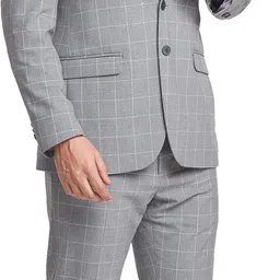 raymond Men SB 2BTN NOTCH LPL SUIT-3PCS CNTP FIT Checkered Suit image 2