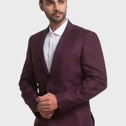 colorplus Men Checkered Single Breasted Casual Blazer image 4