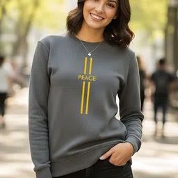 moda rapido Women Full Sleeve Graphic Print Sweatshirt image 1