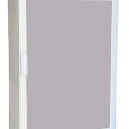 maskey Pearl White (Size: 18 x 14 x 5 Inches, Large) Premium Virgin Quality ABS Material Bathroom Mirror Single Door Cabinet with Storage Shelves Plastic Wall Shelf image 3