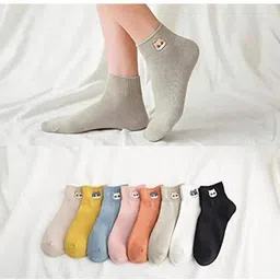 utbhavi Women Printed, Self Design Ankle Length, Peds/Footie/No-Show, Low Cut image 2