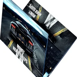 Flipkart SmartBuy Full Body Laptop Skin Sticker - Money Never Sleeps Mansory Car Design Self Adhesive Vinyl Laptop Decal 15.6-picture-35
