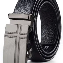 provogue Men Black Artificial Leather, Texas Leatherite Belt-picture-12