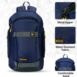 wrogn Large 36 L Laptop Backpack spacy unisex backpack fits upto 16 Inches/college bag/school bag image 4