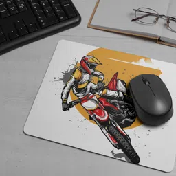 ARTOLIC Motocross s Solid Color Mouse Pad for Office & Gaming | Premium Non-Slip Rubber Non Slip Base Mousepad image 3