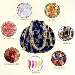 jivon Women Blue Potli image 3