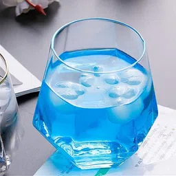 tinsuhg Crystal Rocks Whiskey Glass pack of 1 Glass Water/Juice Glass-picture-26