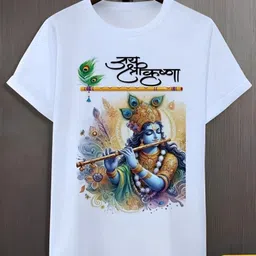 hiphopclub Men Printed Round Neck Polyester White T-Shirt-picture-16