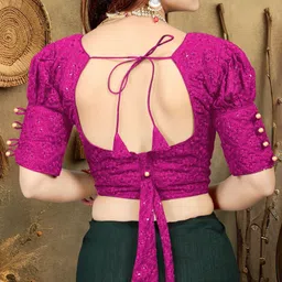 famivista U-Neck Women Blouse image 2