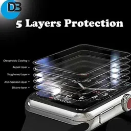 DB Tempered Glass Guard for NOISE FIT CREW SMART WATCH (PACK OF 4) image 3