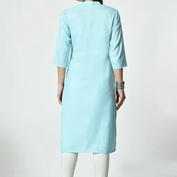 houseofcommon Women Cotton Blend Kurta Pant Set image 2